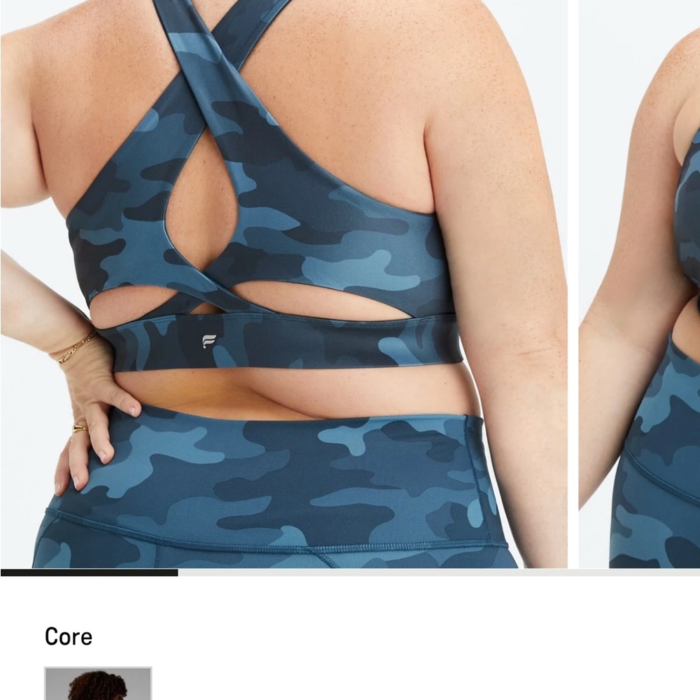 Camo Blue Sports Bra
